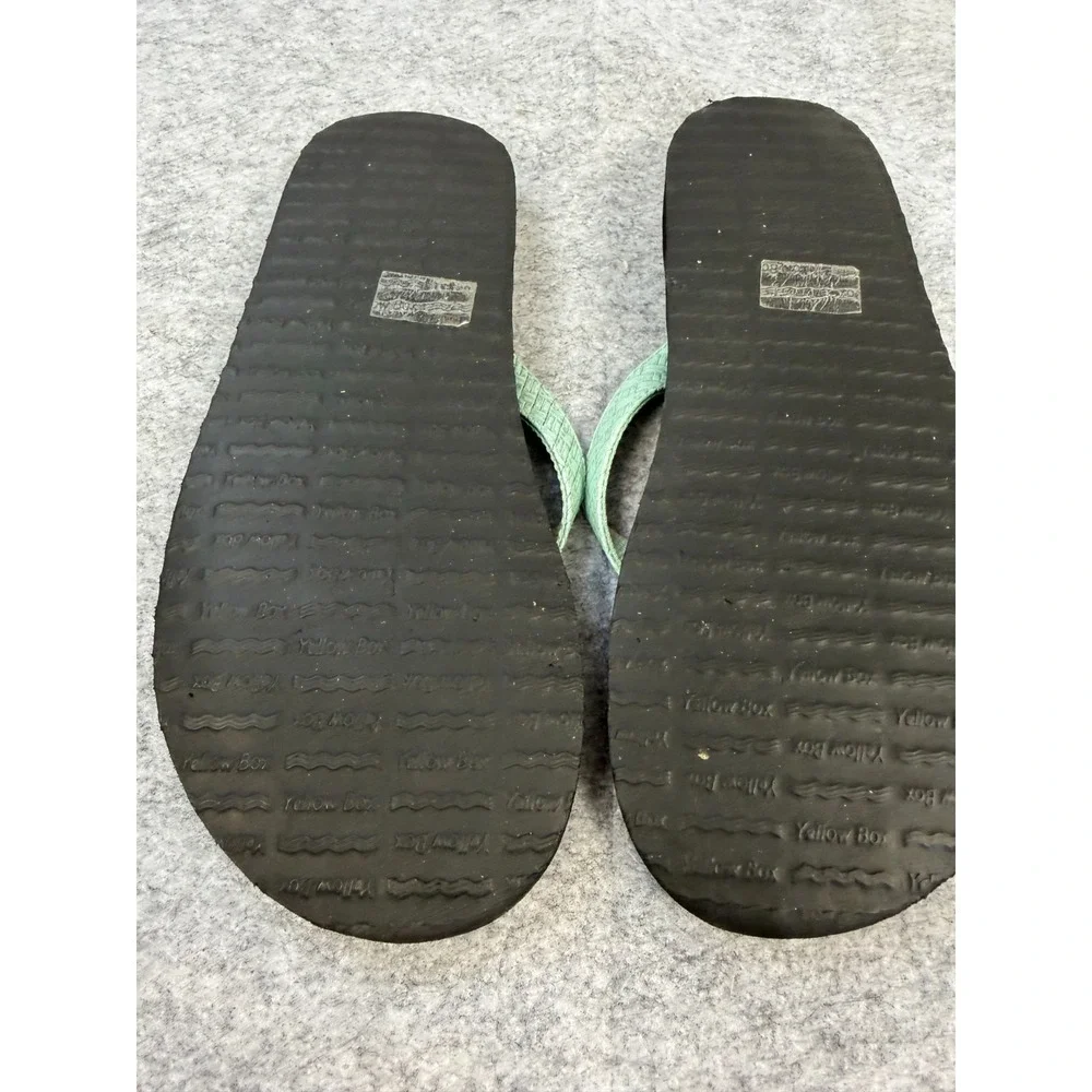 Yellow Box Napper Flip Flop in Mint Green Size 9M - Picture 4 of 4